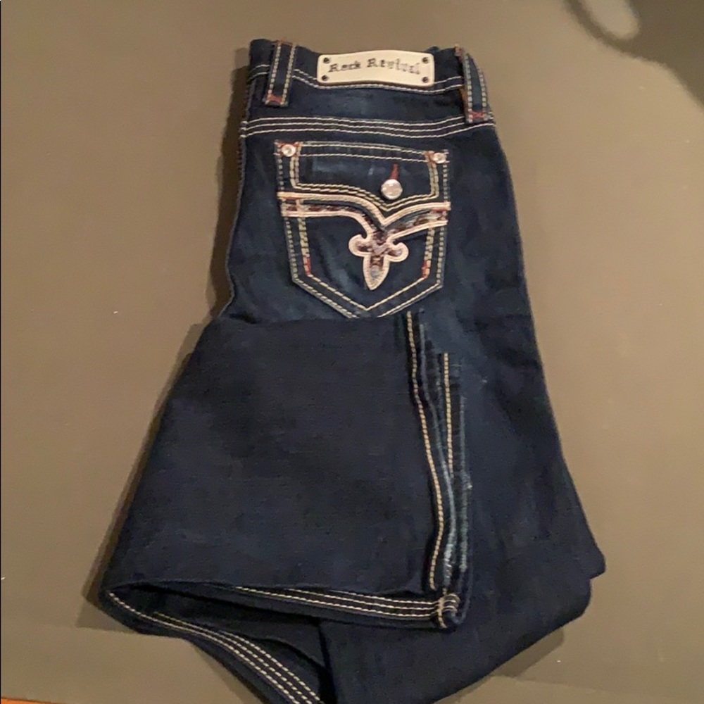 Brand new flare rock revival jeans never worn